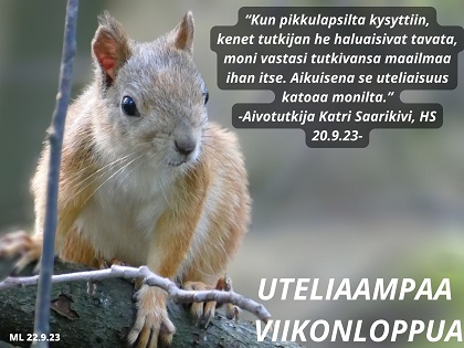Kuva: Martti Linna, orava, Katri Saarikivi, uteliaisuus